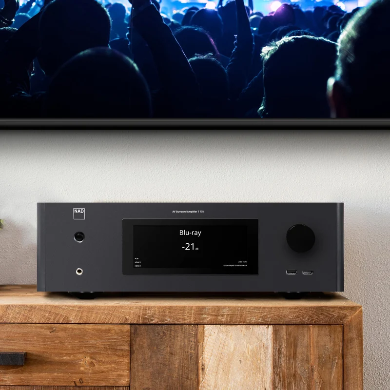 NAD T778 | Récepteur cinéma maison 9.2 canaux, 140Watts, Dirac Live et BluOS