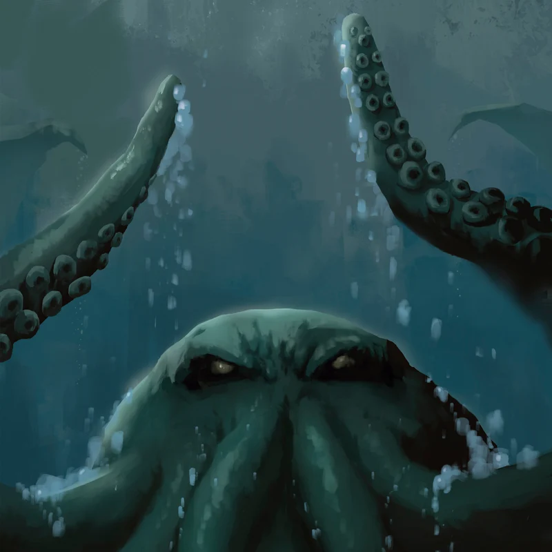 Cthulhu des profondeurs affiche