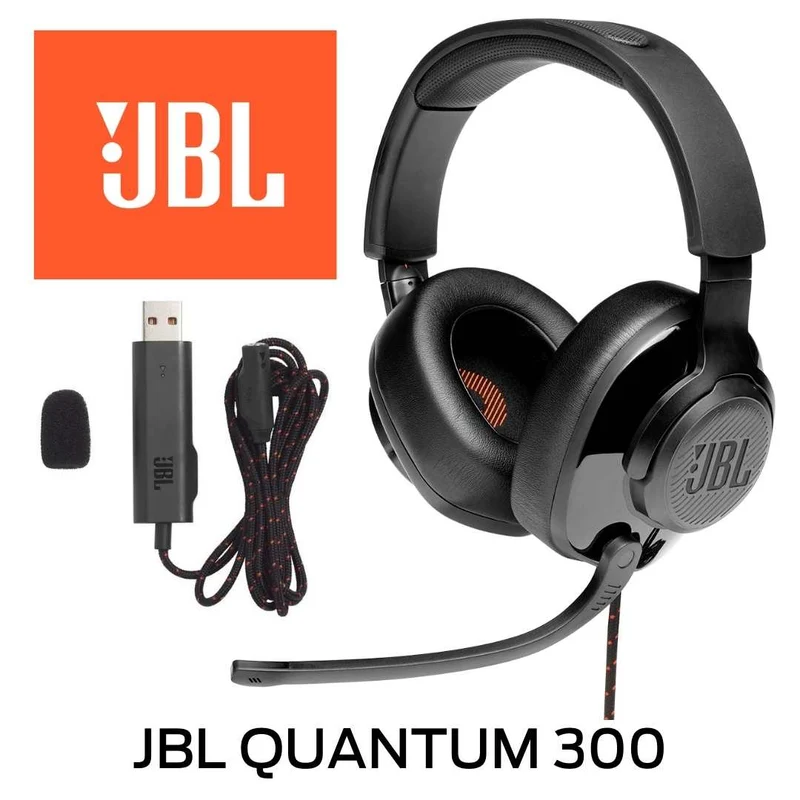 JBL QUANTUM 300 - Casque de jeu se connectant via un câble jack de 3.5mm