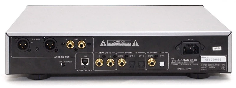Luxman DA-250 - DAC compact et ultramoderne haut de gamme