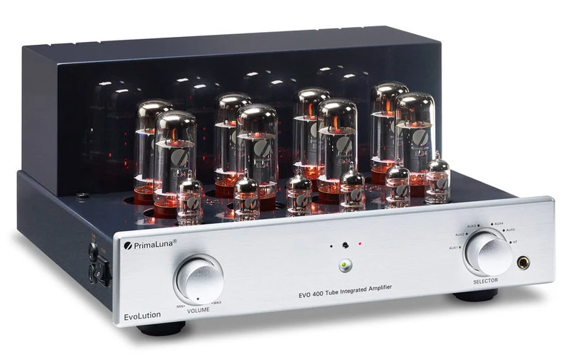 PrimaLuna EVO 400 - Amplificateur stéréo Linéaire à tubes 70 watts x 2 + Triode 38 watts x 2