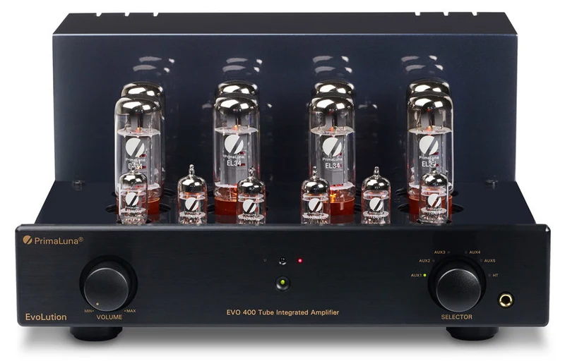 PrimaLuna EVO 400 - Amplificateur stéréo Linéaire à tubes 70 watts x 2 + Triode 38 watts x 2