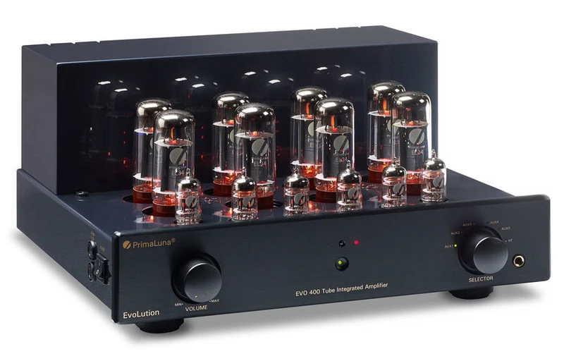 PrimaLuna EVO 400 - Amplificateur stéréo Linéaire à tubes 70 watts x 2 + Triode 38 watts x 2