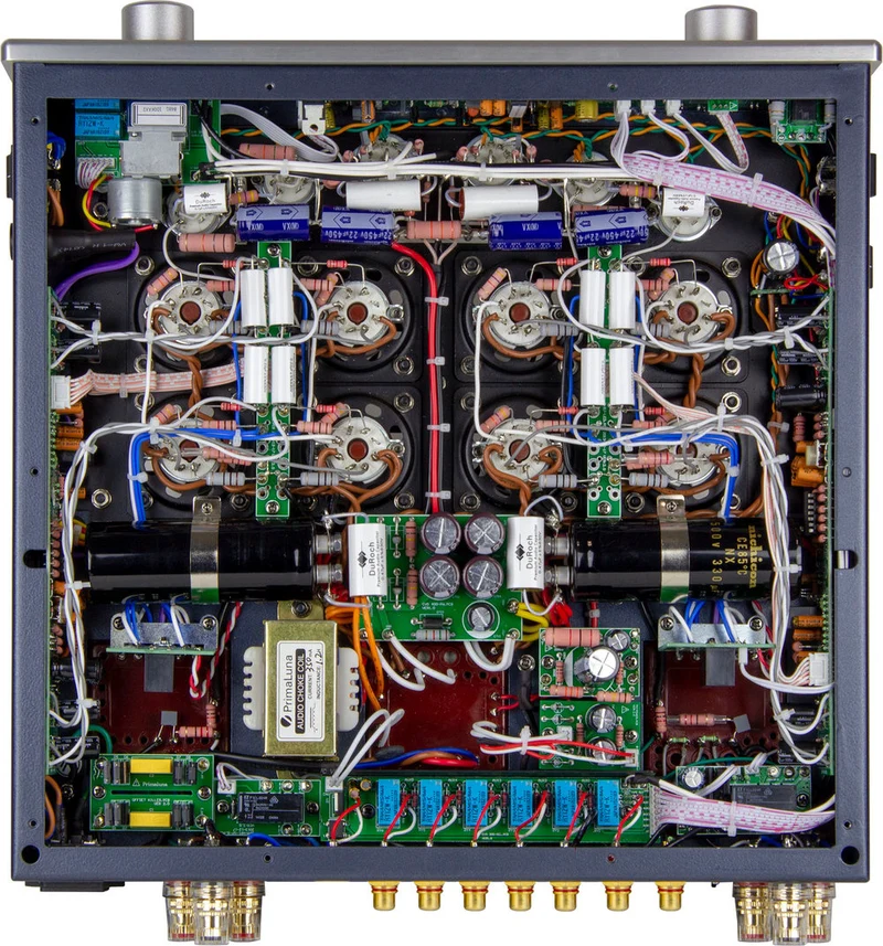 PrimaLuna EVO 400 - Amplificateur stéréo Linéaire à tubes 70 watts x 2 + Triode 38 watts x 2