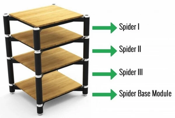 NORSTONE - SPIDER MODULE 3 Meuble HiFi - Bamboo 14'' (Unité)