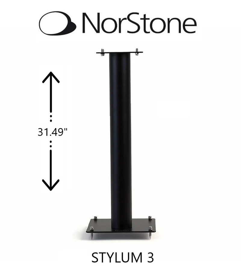 NorStone STYLUM 3 - Support d'enceintes d'étagère 31.5'' haut