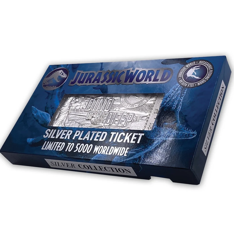 Billet Jurassic World Limited Edition Argent Mosasaurus