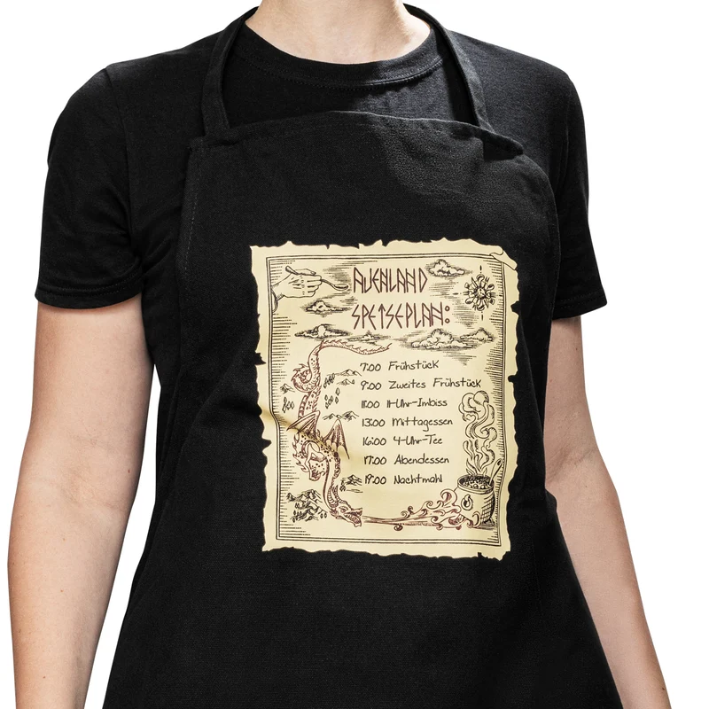 Tablier de cuisine "Menu du pays d'Auen"