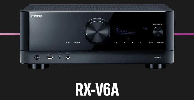 Yamaha RXV6A - Récepteur cinéma maison MusicCast 7.2, 8K, 100W, Dolby Atmos, 4K120