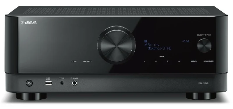 Yamaha RXV6A - Récepteur cinéma maison MusicCast 7.2, 8K, 100W, Dolby Atmos, 4K120