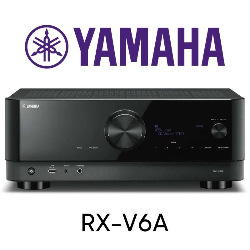 Yamaha RXV6A - Récepteur cinéma maison MusicCast 7.2, 8K, 100W, Dolby Atmos, 4K120