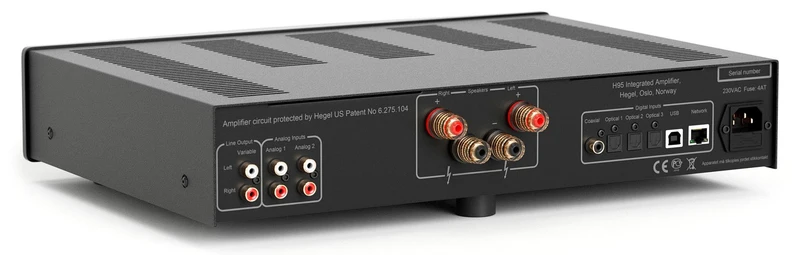 Hegel H95 - Amplificateur stéréo intégré 60W/C, DAC et lecteur réseau de haute qualité