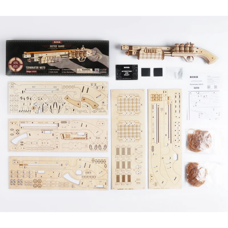 Fusil de chasse à élastique kit en bois