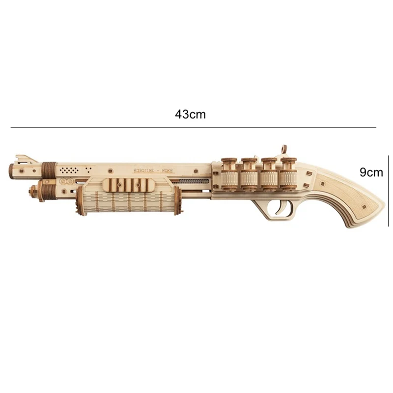 Fusil de chasse à élastique kit en bois
