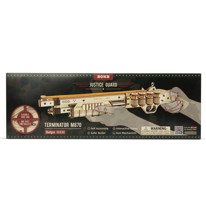 Fusil de chasse à élastique kit en bois