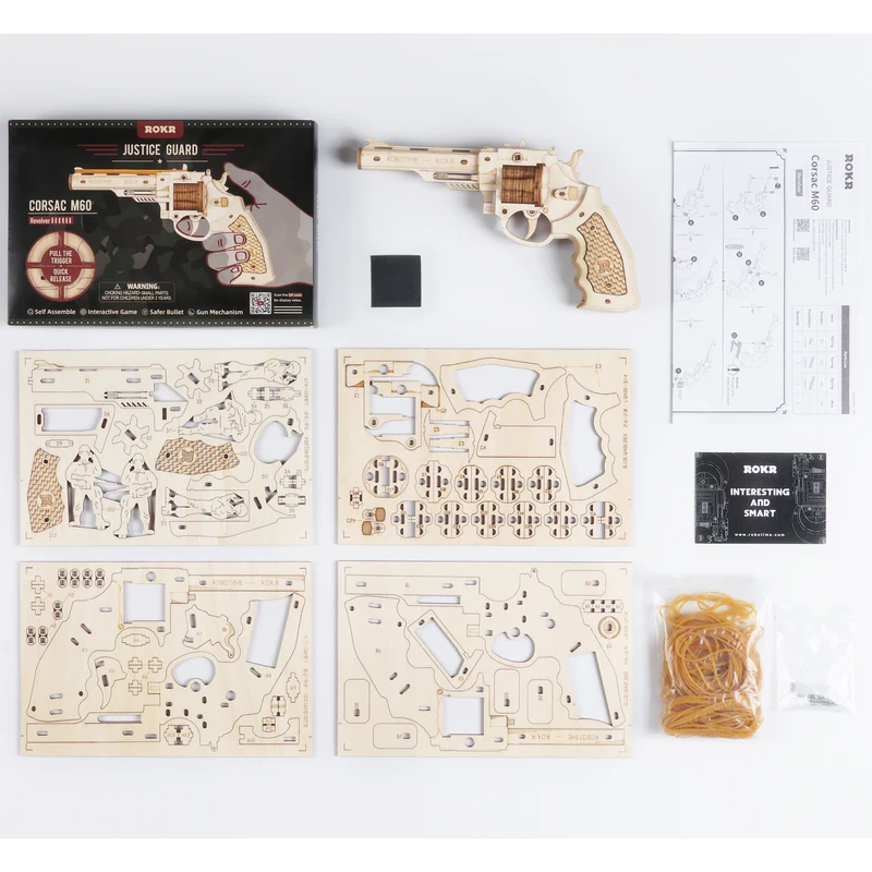 Tourelle à élastique Kit de construction en bois