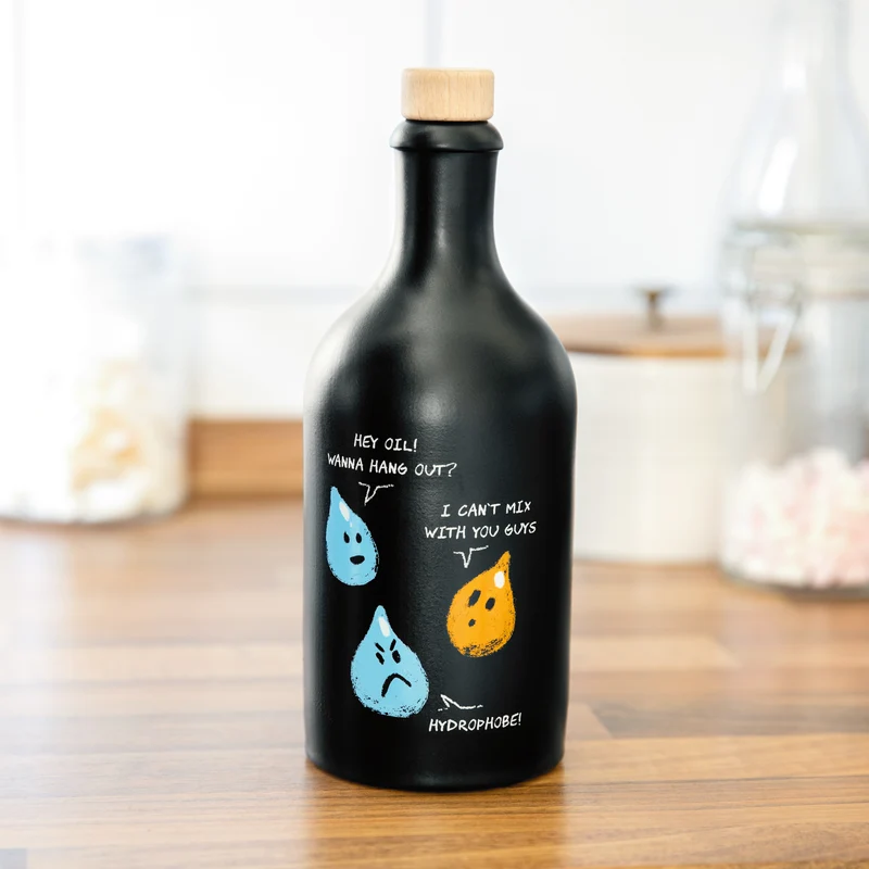 Bouteille d'huile Hydrophobe