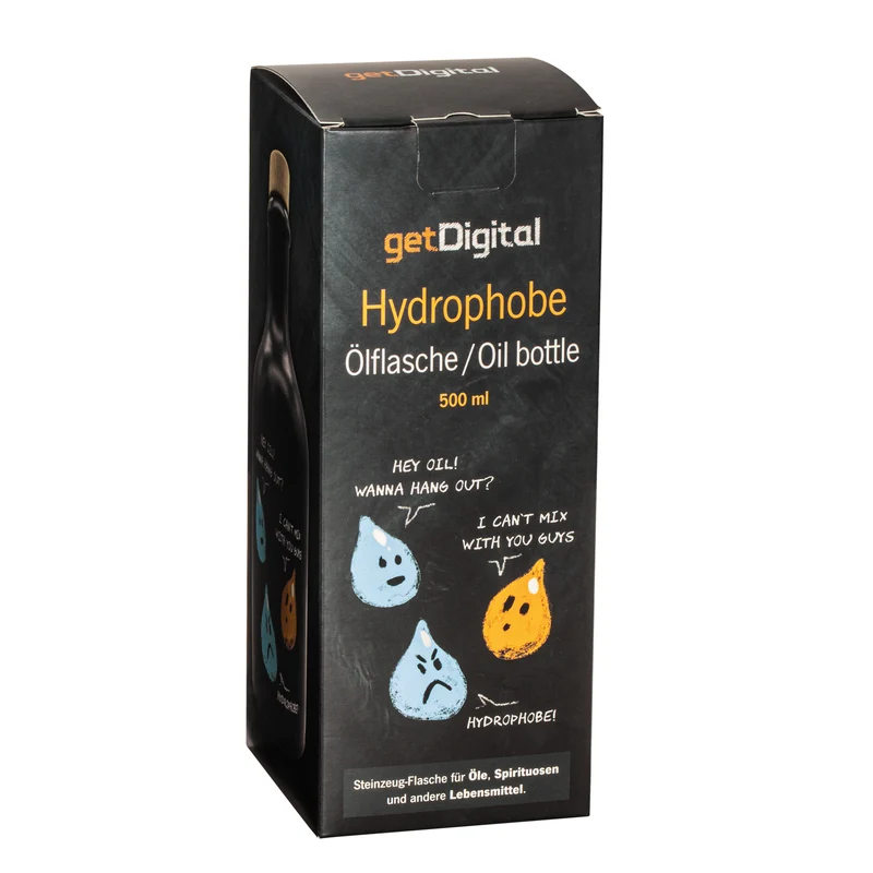 Bouteille d'huile Hydrophobe