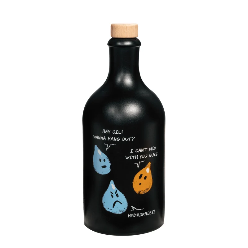 Bouteille d'huile Hydrophobe