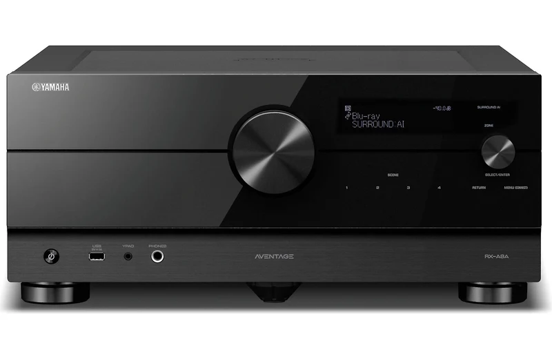 Yamaha RXA8A -Récepteur cinéma maison MusicCast 11.2, 8K, 150W, Dolby Atmos, 4K120
