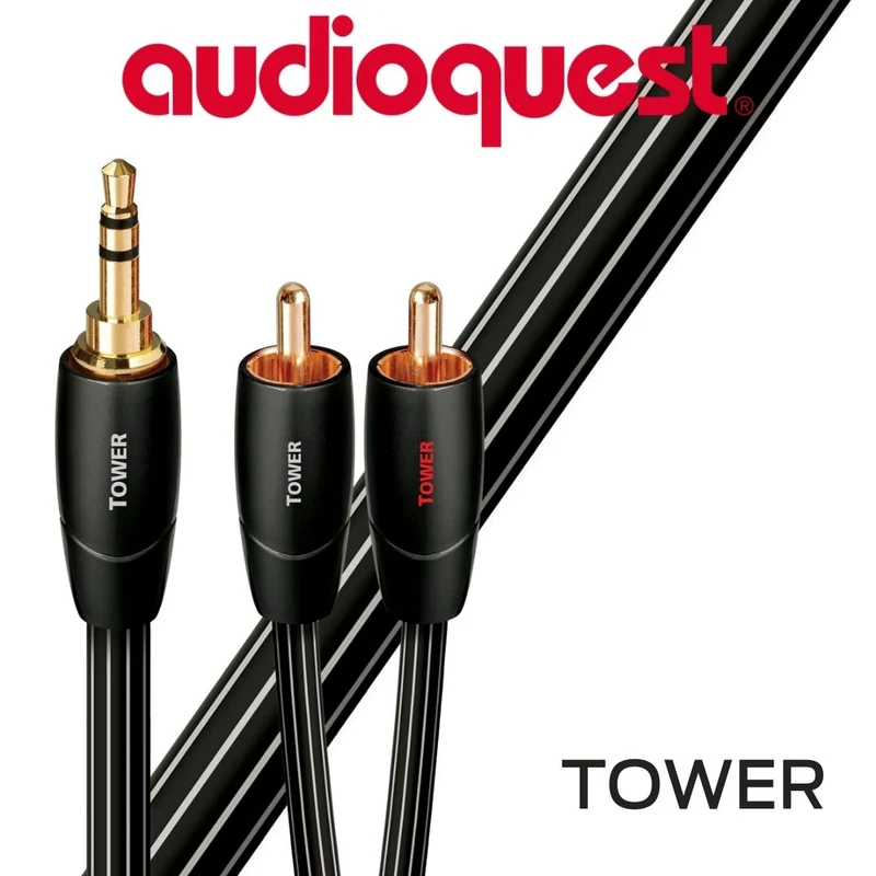 AudioQuest Tower | Câbles d'interconnexion stéréo 3.5mm mâle à RCA