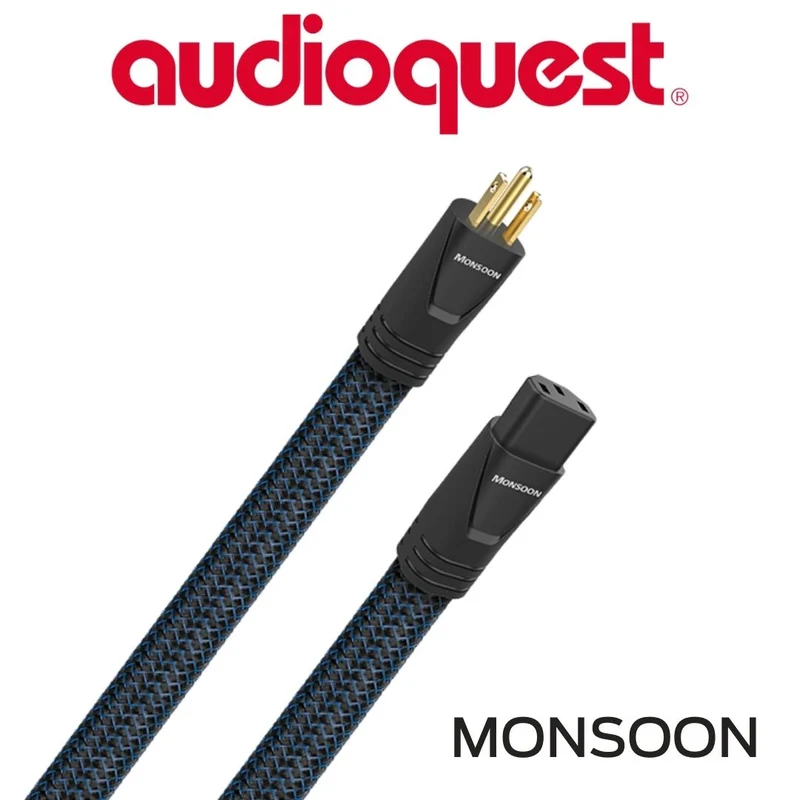 Audioquest Monsoon - Câble d'alimentation tripolaire calibre 12AWG 20 Amp à 60HZ