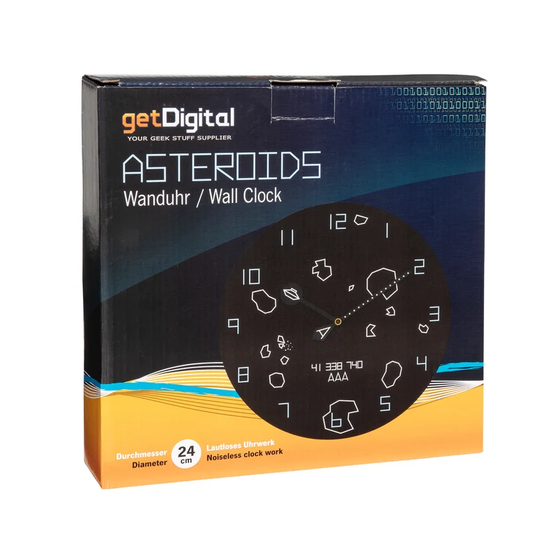 Horloge murale Asteroids