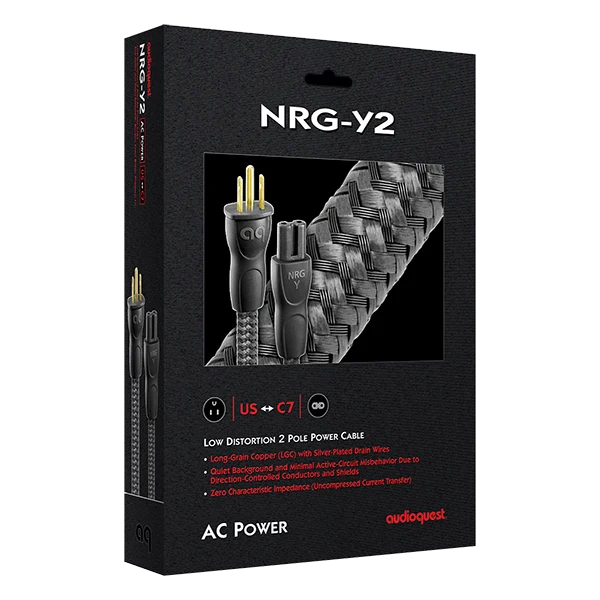 Audioquest NRGY2 - Câble d'alimentation tripolaire calibre 17AWG