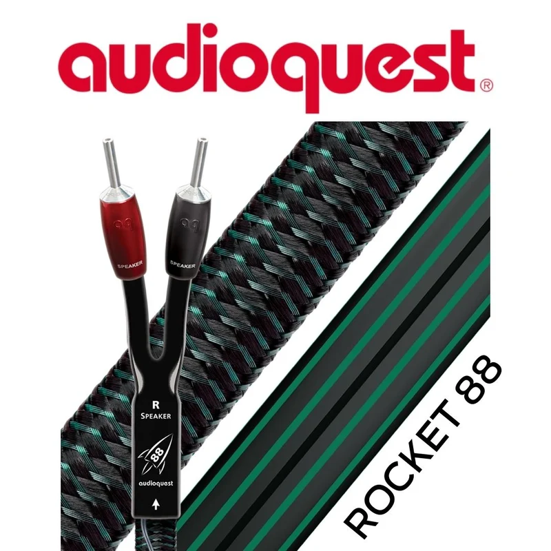 AudioQuest Rocket 88 - Câble de haut-parleurs 13 AWG 72v DBS (paire)
