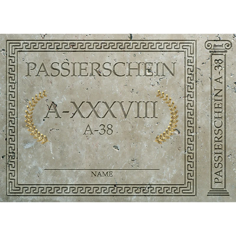 Laissez-passer A38 pack de 10