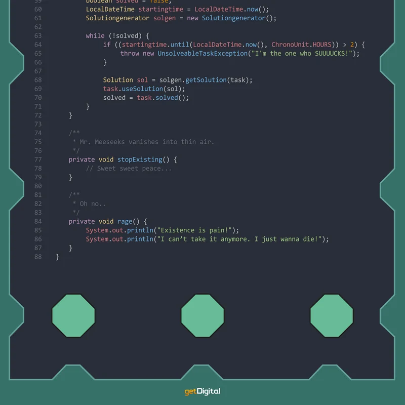 Mr. Meeseeks Box o' Fun Code Poster