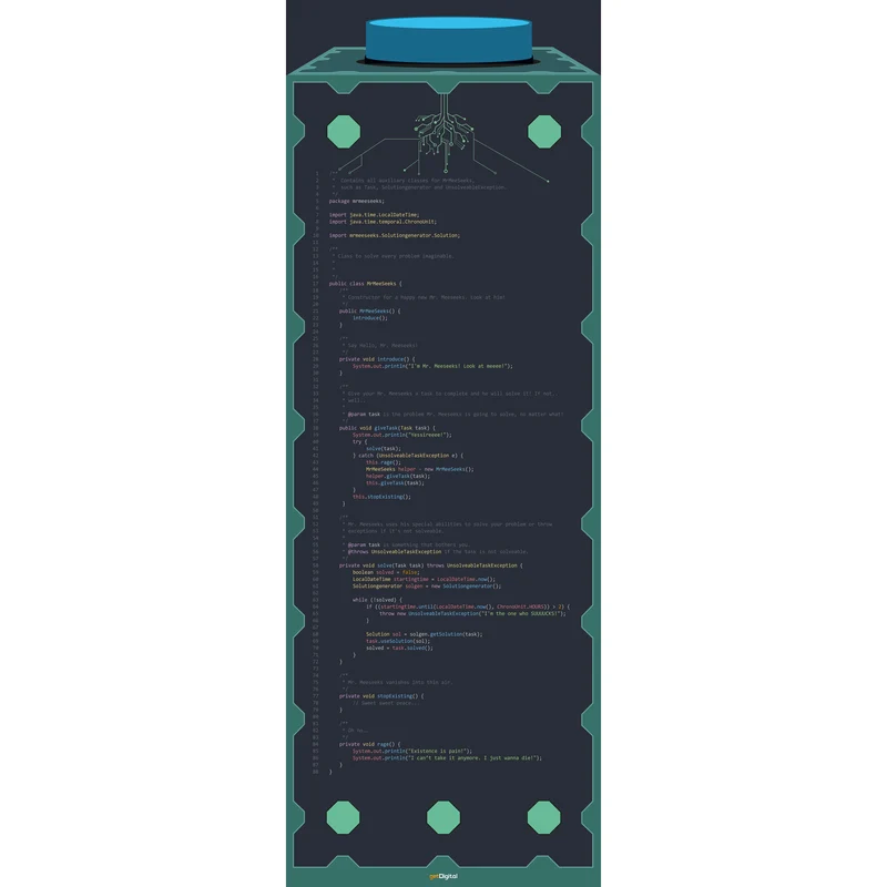 Mr. Meeseeks Box o' Fun Code Poster