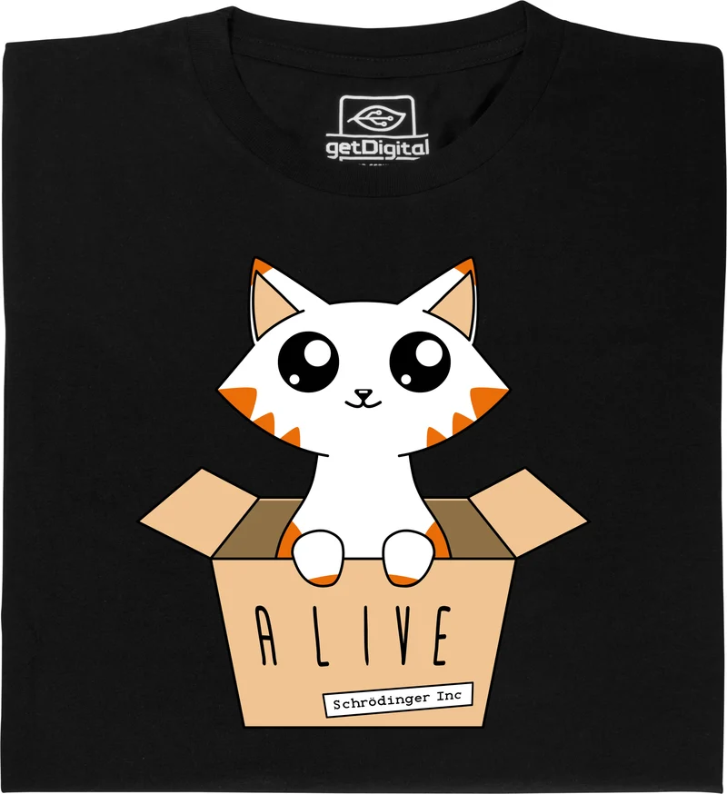T-shirt Chat de Schrödinger Glow in the Dark