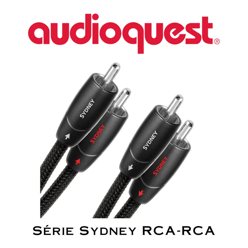 AudioQuest Sydney - Câbles analogiques RCA mâle à RCA mâle (la paire)