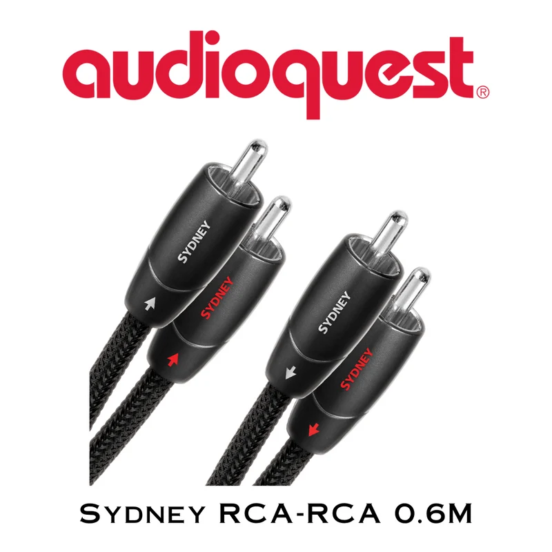 AudioQuest Sydney - Câbles analogiques RCA mâle à RCA mâle (la paire)