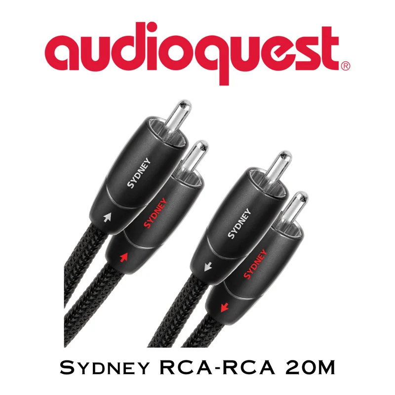 AudioQuest Sydney - Câbles analogiques RCA mâle à RCA mâle (la paire)