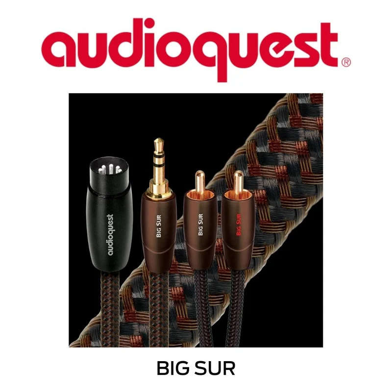 AudioQuest Big Sur - Câbles analogiques RCA mâle à RCA mâle (la paire)