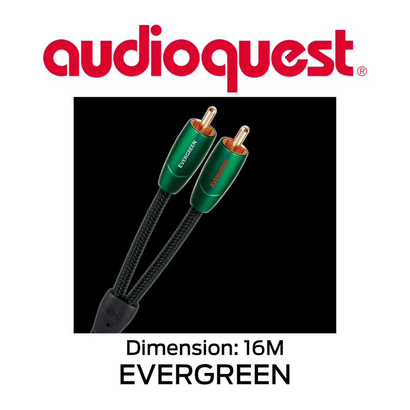 AudioQuest Evergreen - Câbles analogiques RCA mâle à RCA mâle (paire)