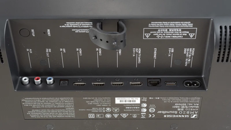 Sennheiser AMBEO Soundbar MAX - Barre de son 250W, 5.1.4 Dolby Atmos/DTS:X