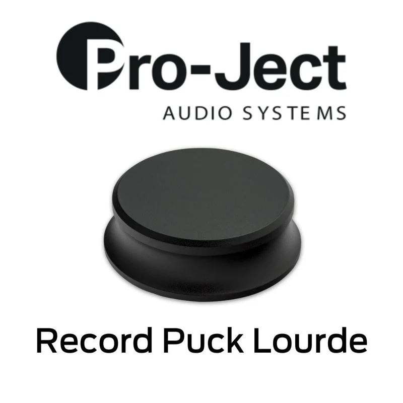Pro-Ject Record Puck - Disque de maintien pour vinyle lourd de 1.75lb Noir
