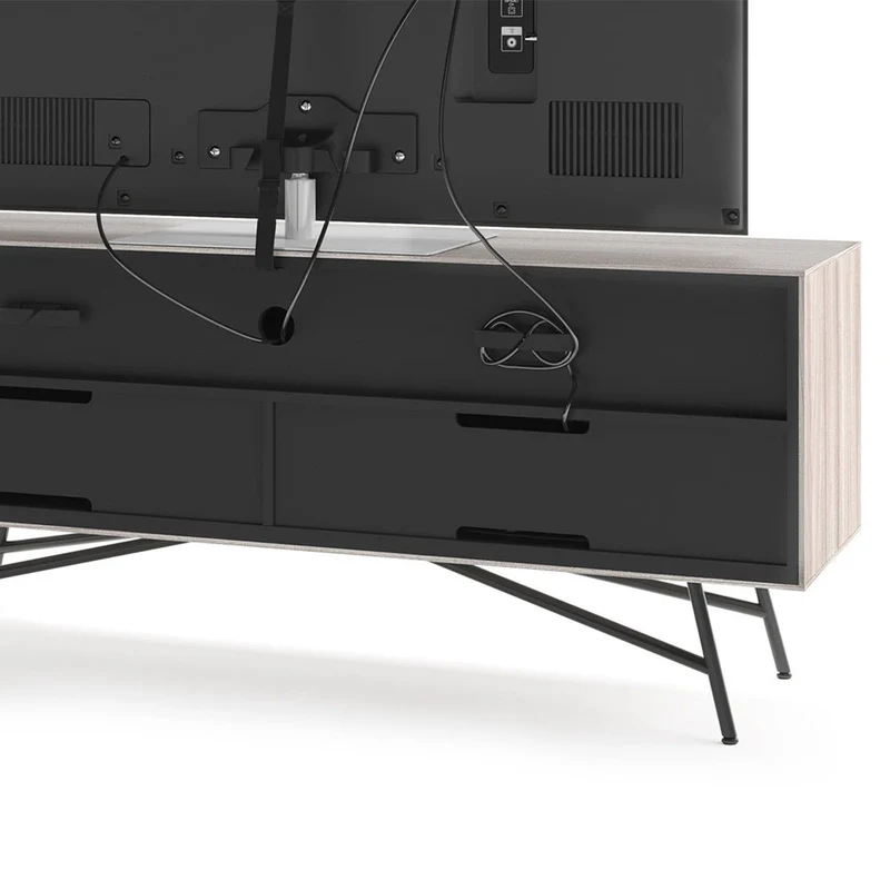 BDI Sector 7527 Strata | Meuble multimédia 1 porte audio-vidéo/téléviseur jusqu'à 70 pouces