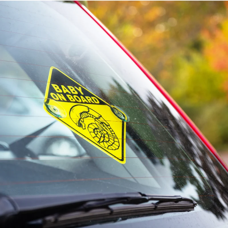 Plaque de voiture "Chestburster Alien-Baby on Board