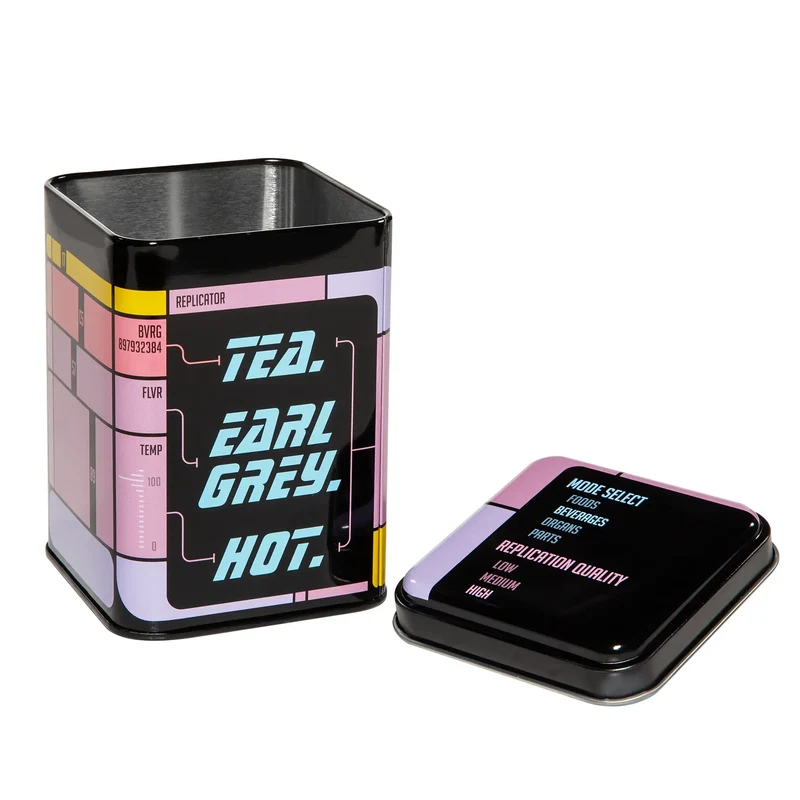 Boîte à thé "Tea. Earl Grey. Chaud".