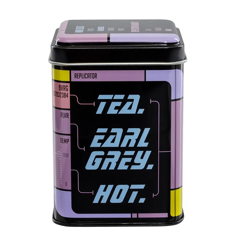 Boîte à thé "Tea. Earl Grey. Chaud".