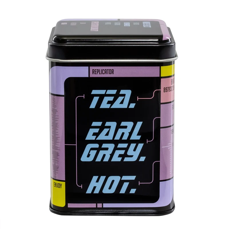 Boîte à thé "Tea. Earl Grey. Chaud".