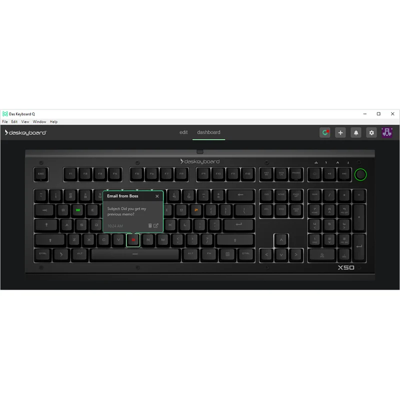 Le clavier X50Q