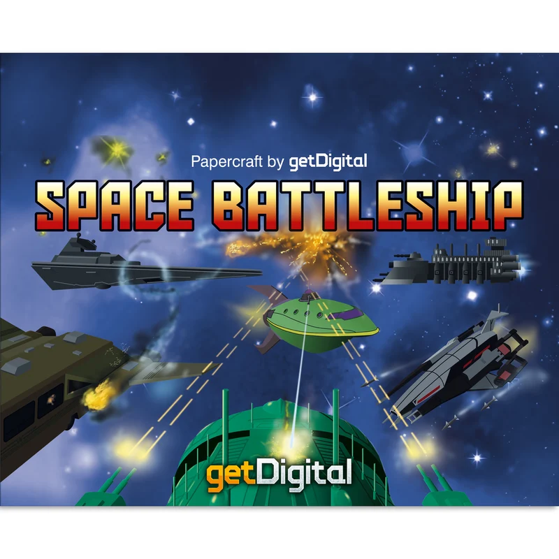 Papercraft Space Battleship