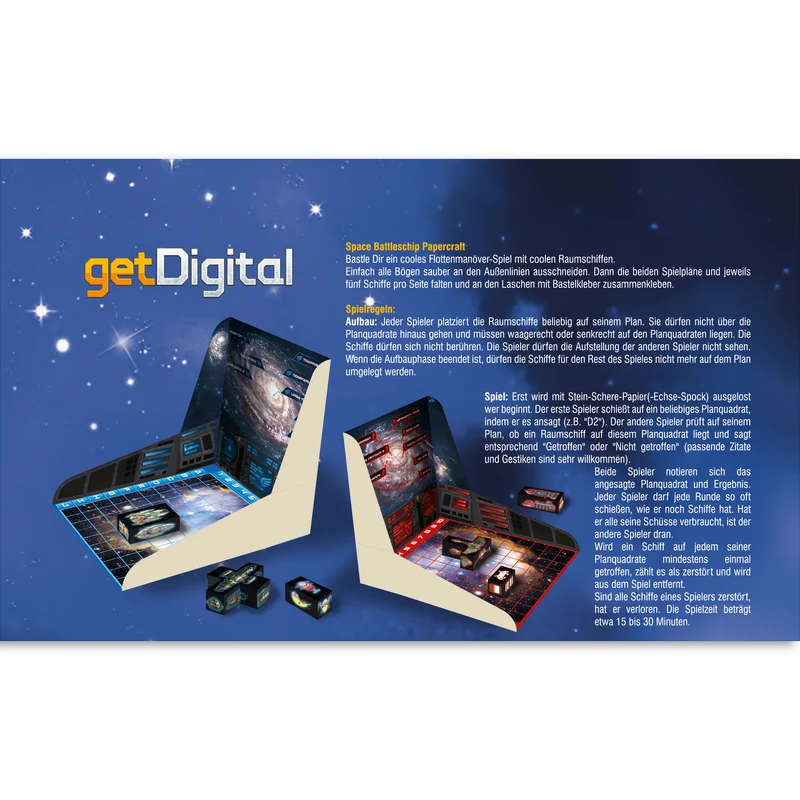 Papercraft Space Battleship