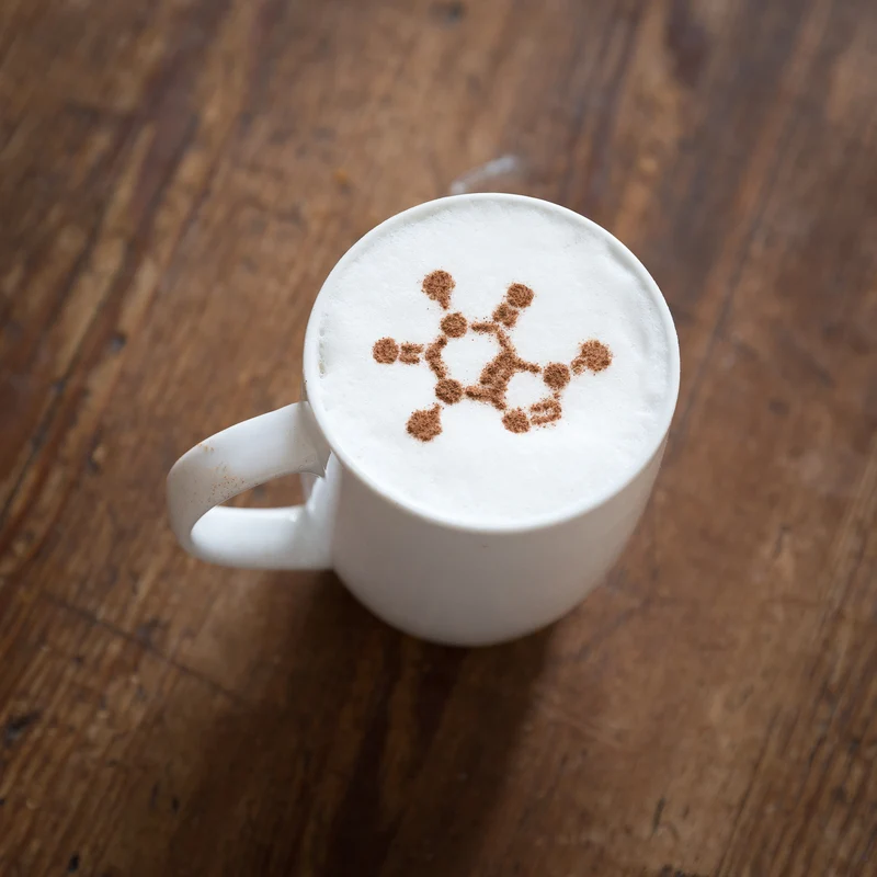 Kit de pochoirs nerd cappuccino
