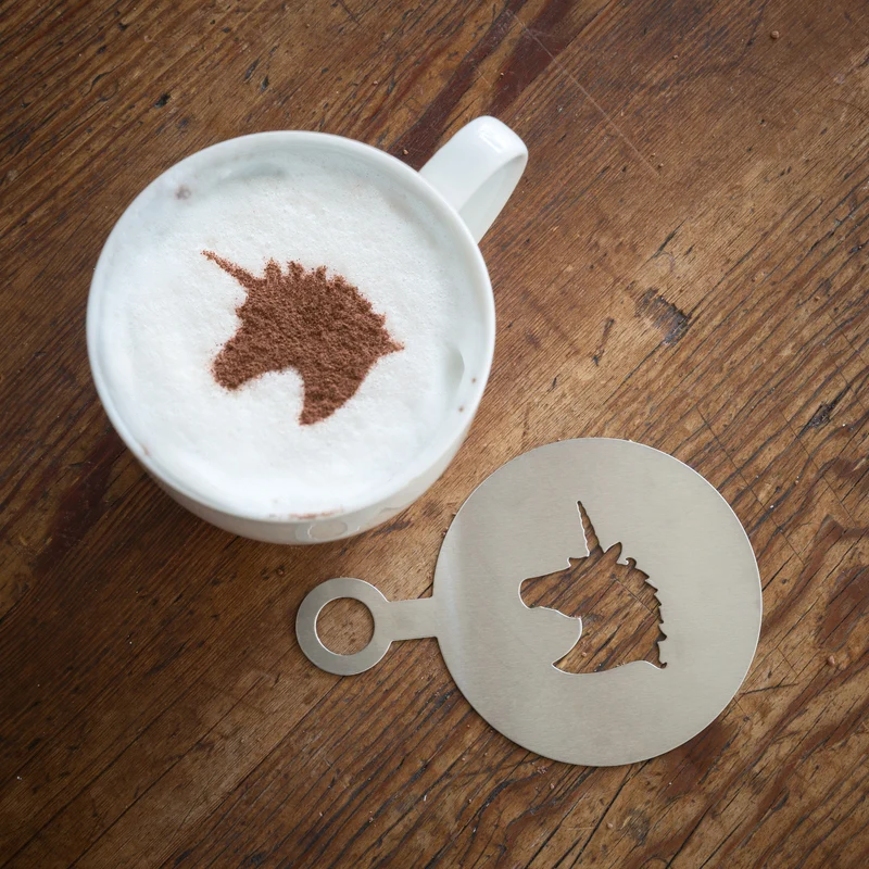 Kit de pochoirs nerd cappuccino